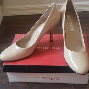 Taupe colored pumps